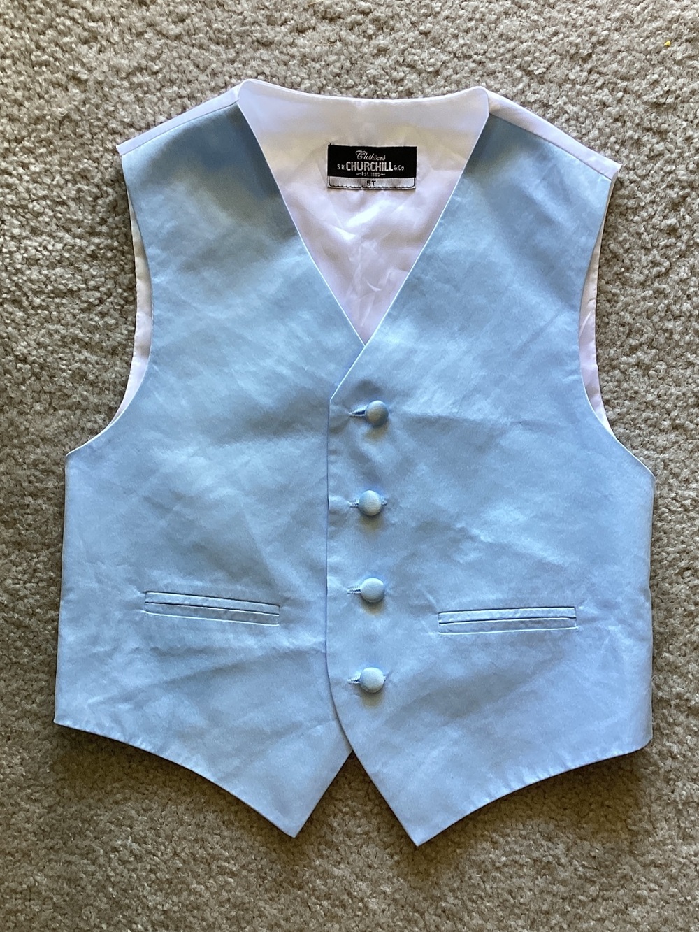 Churchill Light Blue Kids Vest
